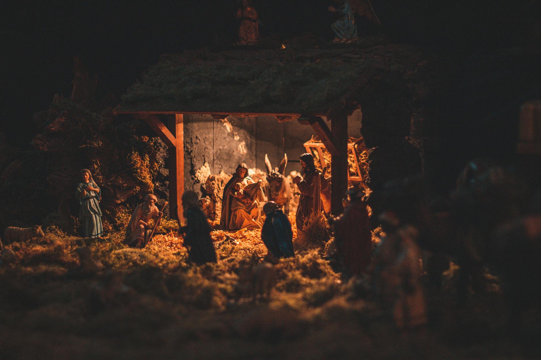 scene of birth of christ